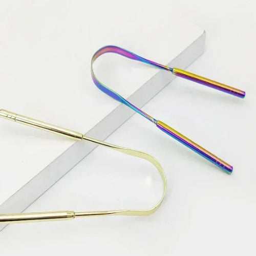 Gratte-langue en acier inoxydable